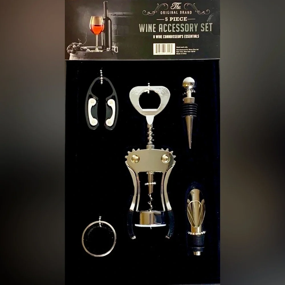 WINE ACCESSORY 5 PIECE SET (NEW)